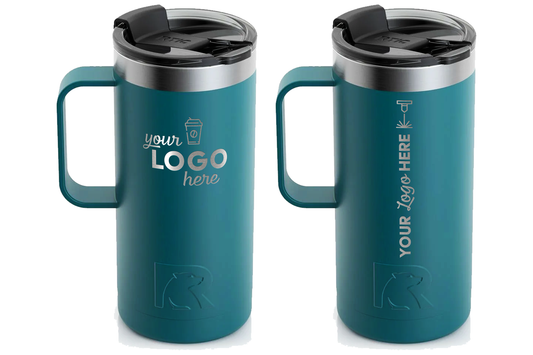 Custom Engraved 16 or 20 Ounce RTIC Travel Mug | Personalized | Business or Corporate gift | Personal Branding